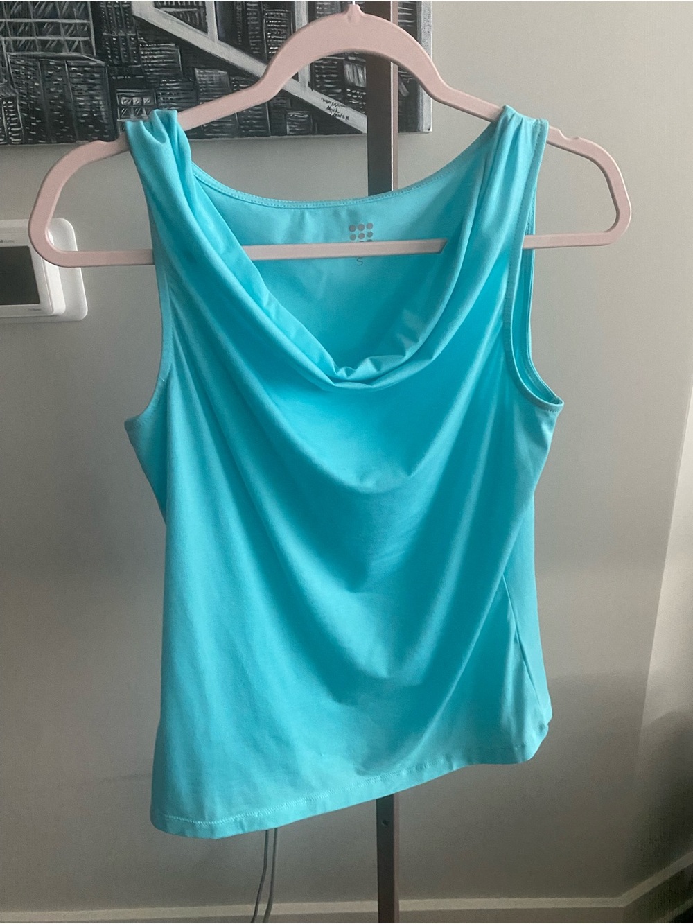 Excellent Condition Title Nine Sleeveless Cowl Neck Breeze Tank Top Aqua Blue S